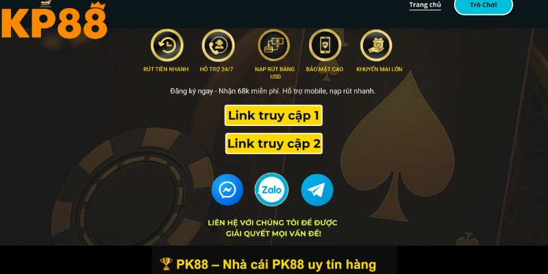 Đăng nhập vào KP88 trải nghiệm nhiều dịch vụ đẳng cấp