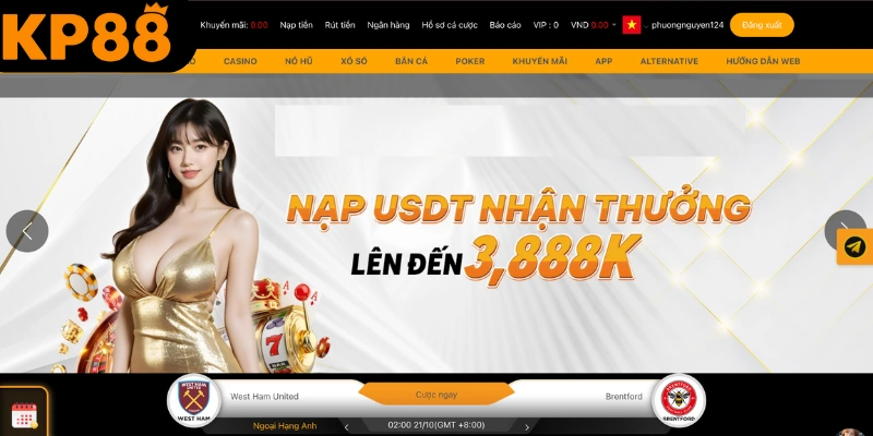 Nạp tiền cá cược KP88 đều đặn mang đến nhiều lợi ích